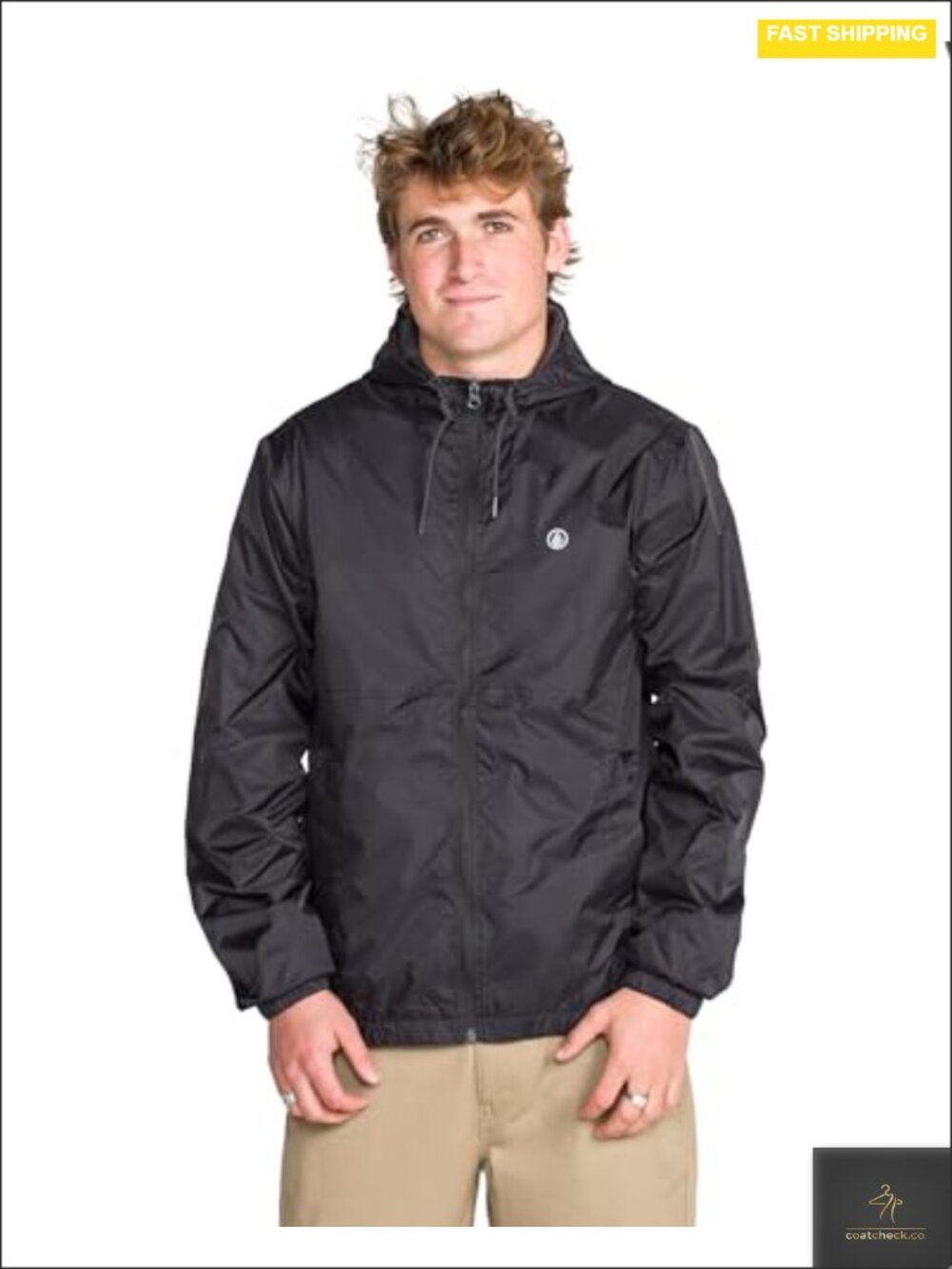 Men's Ermont Hooded Windbreaker Jacket Wind & Water Resistant